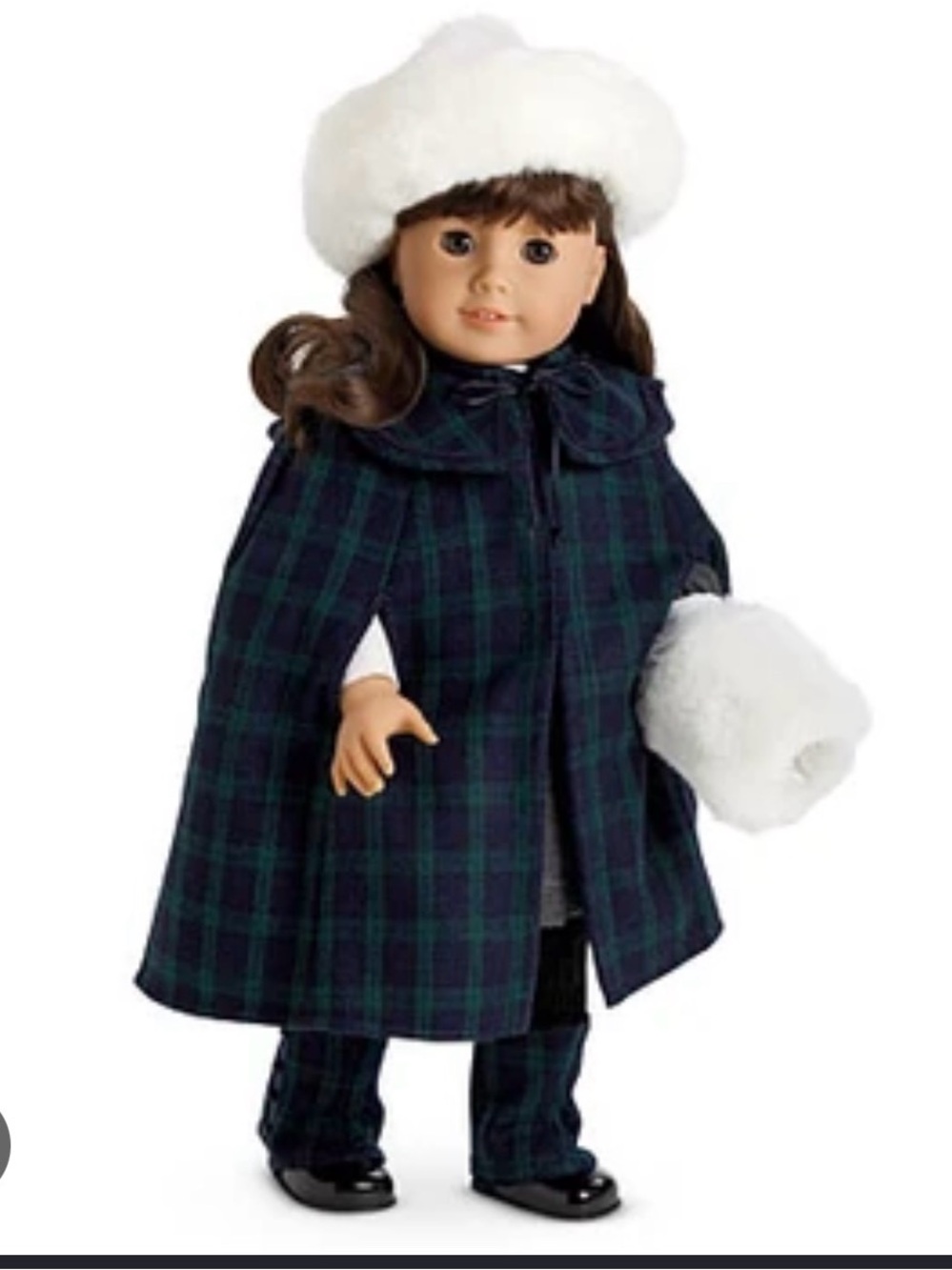 American Girl Pleasant Company Plaid Cape & Gaiters
